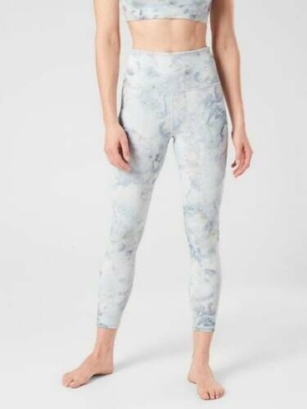 Athleta Elation Snow Tie Dye 7/8 Tight Yoga Fitness Pant